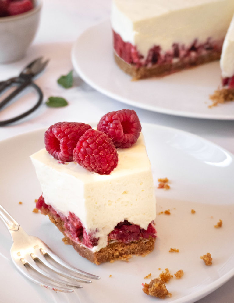 Cheesecake sans cuisson aux framboises - J'ai si faim